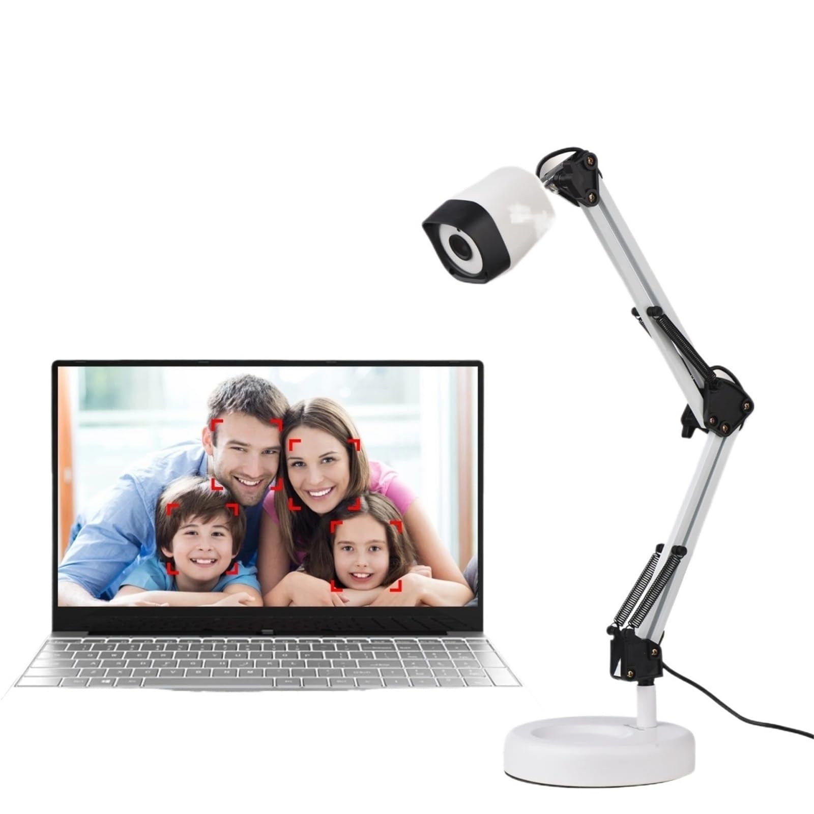 Escáner de Documentos 2 en 1, cámara Web, luz LED automática, USB A3 Alta definición 8 megapíxeles