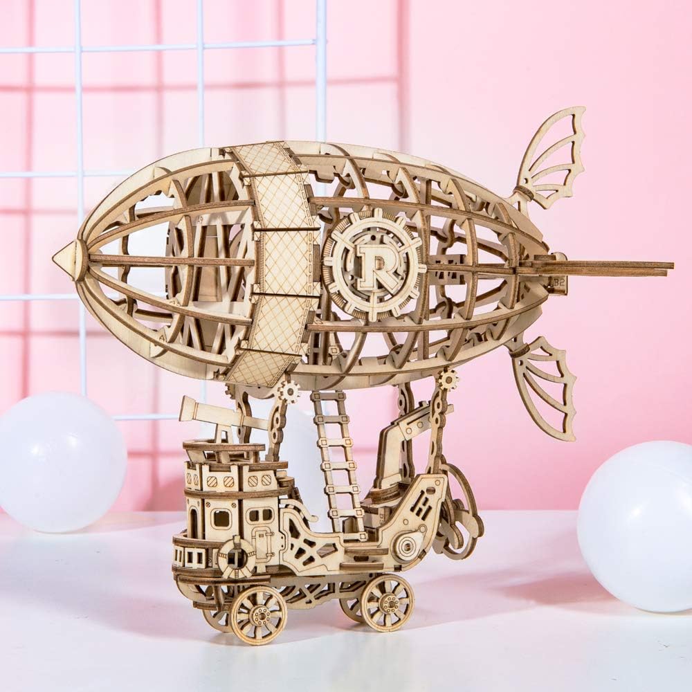  Robotime Puzzle 3D Pesawat Airship: Rasakan Sensasi Merakit Pesawat Impianmu! 