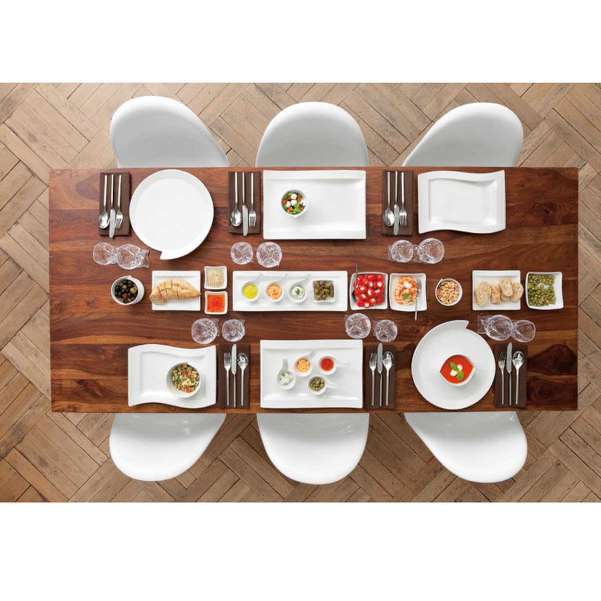 Villeroy and Boch NewWave Cuenco para Aperitivos y Salsas,Tazón de inmersión, Blanco, 8,5 x 8,5 cm — view 2