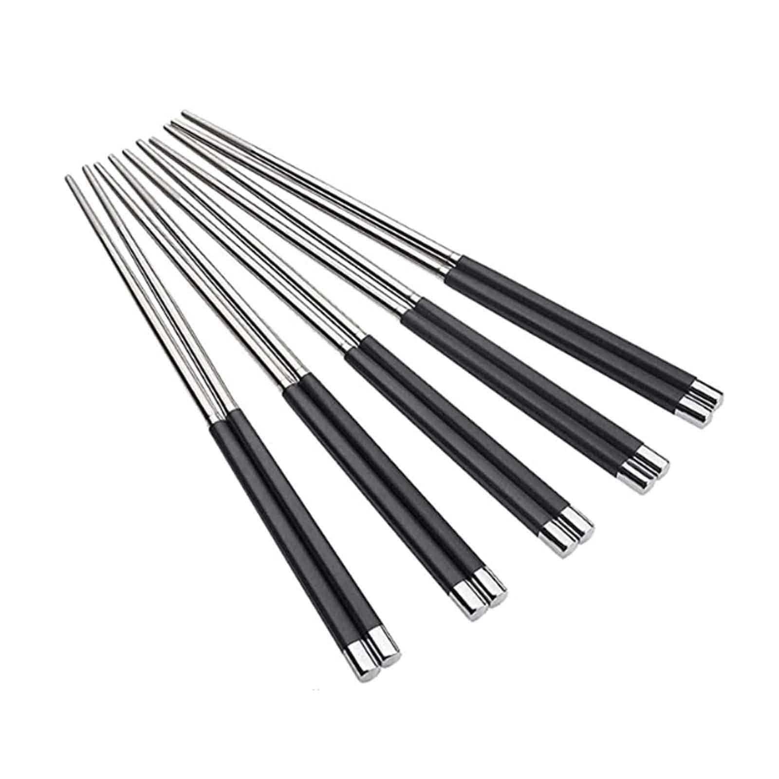 baguettes japonaises cooking chopsticks Baguettes antidérapantes réutilisables Réutilisables au lave-vaisselle, 10 paires de baguettes antidérapantes