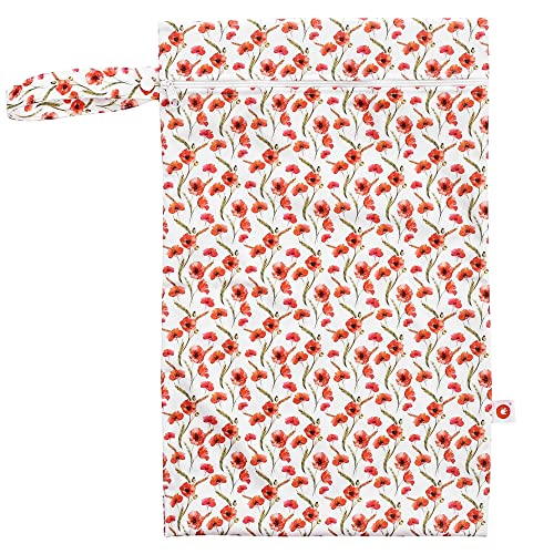 XKKO - Bolsa impermeable para la nariz - Bolsa de deporte con correa - Talla M Color Rojo amapolas Cover