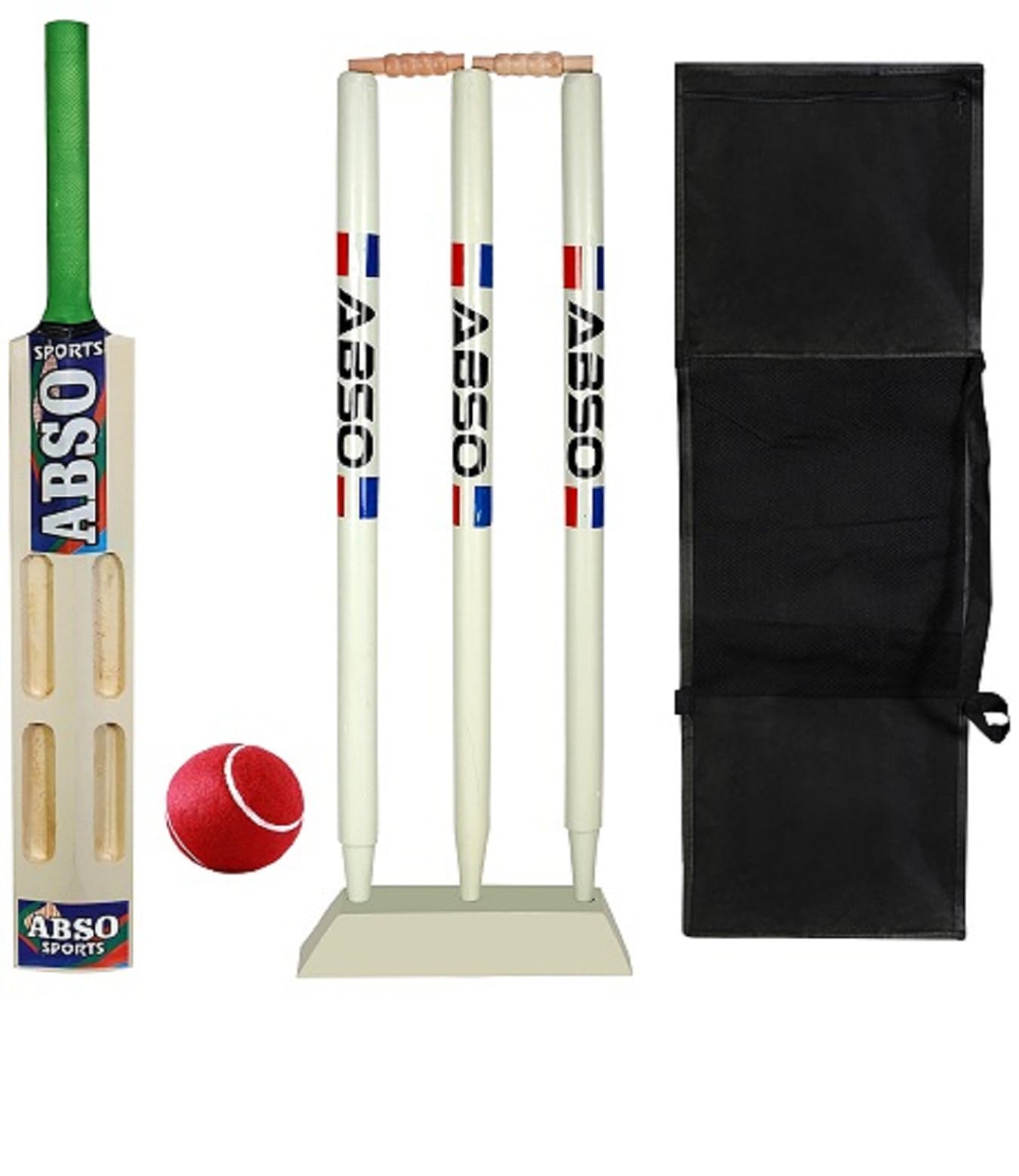 Complete Wooden Tennis Cricket Kit with Base 4 Scoop Bat - Size 5 (Ages 10-12) (B0D22K3X33) Amazon Price History, Amazon Price Tracker