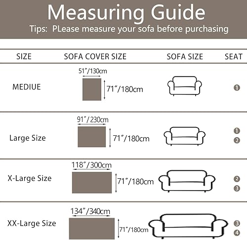 Miniatura 5 de Fundas de sofá 100% impermeables para mascotas, lavables, para perros, gatos, funda para sofá de 3 a 4 cojines, sofás seccionales, fundas