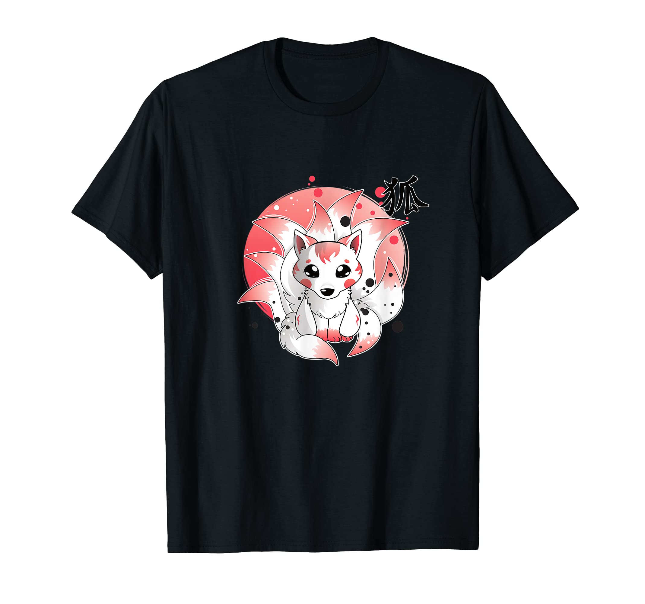 Ninetails, Fox, Kitsune, Cherry Blossom, Fox-Japan T-Shirt