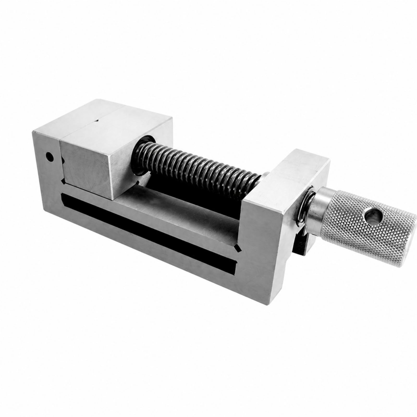 Morsa con Chiave in Dotazione Durevole | Morsa da Banco di Precisione, Resisn, per Officina, Meccanici, 4IN, Acciaio Inox