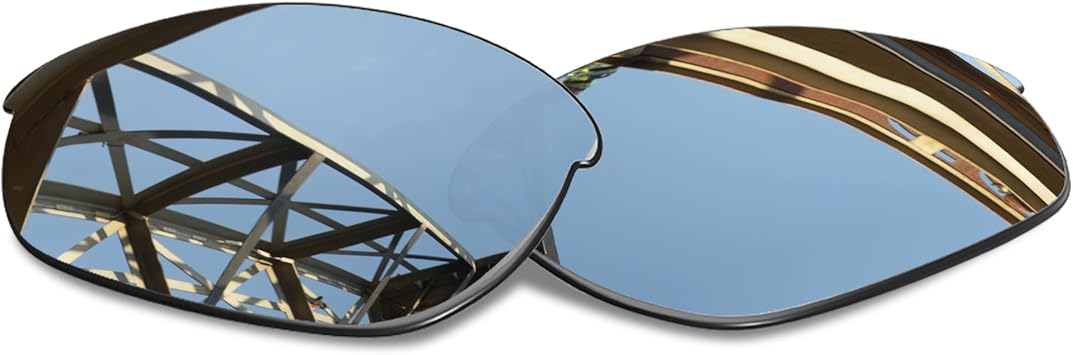Mens Silver Titanium Replacement Lenses for Oakley Half Jacket 2.0 OO9144 Sunglass