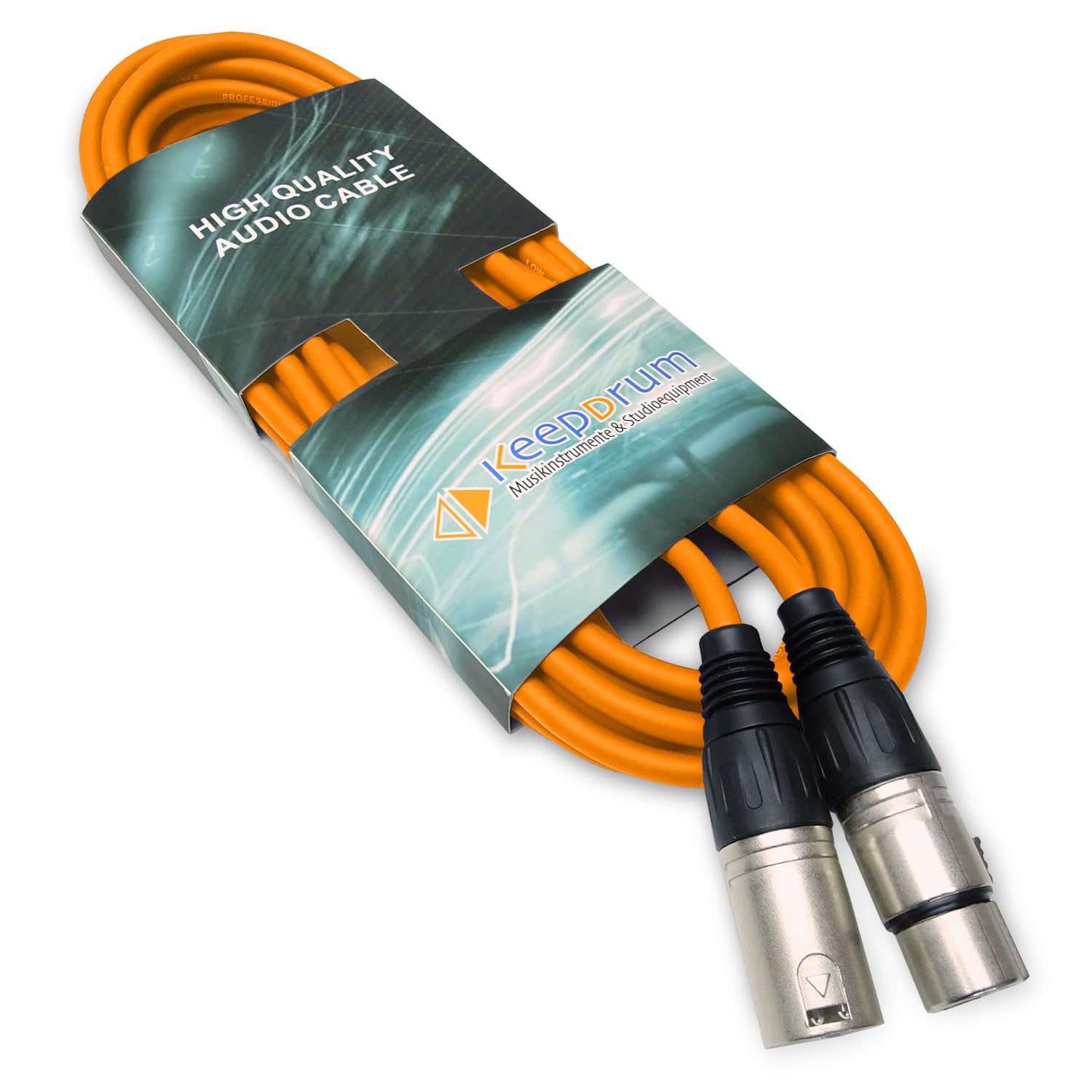 keepdrum Cable de micrófono XLR de 3 pines, longitud 10m 7 unidades