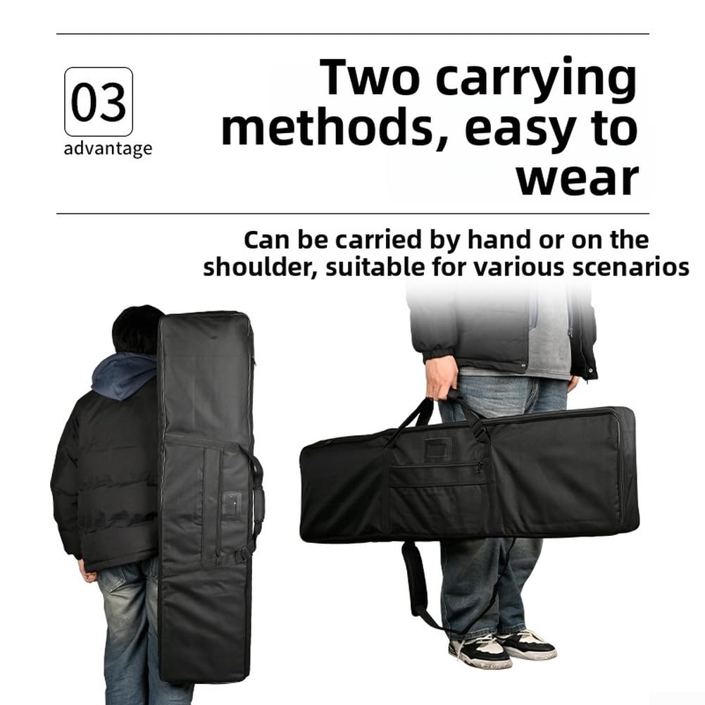 Leichter Takedown Recurve Bow Case, für Segeltuch Gear Bag mit mehreren Fächern für Jagd und Outdoor-Sport, für leicht zu tragende Köcher Aufbewahrungstasche