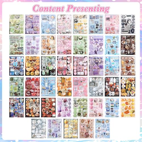 Image of 800Pcs Cute Scrapbook Stickers Travel Y2k Japanese Sticker Book for Adult Kawaii Korean Stickers for Journaling Heisei Retro Aesthetic Sticker Manga Style Decor for DIY Craft Junk Journal Gifts Memory