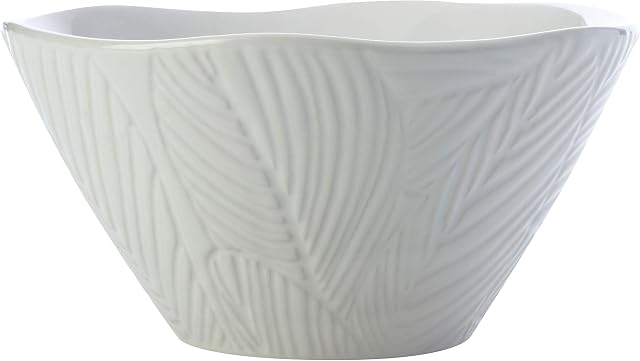 Maxwell & Williams DR0321 Panama Soup/Cereal Bowl, Stoneware, White, 15 cm