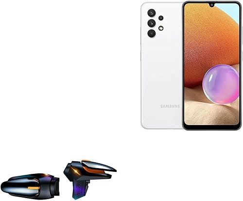 Gaming Gear para Samsung Galaxy A32 (Gaming Gear by BoxWave) Pantalla táctil QuickTrigger Auto, botones de disparo automático para juegos móviles