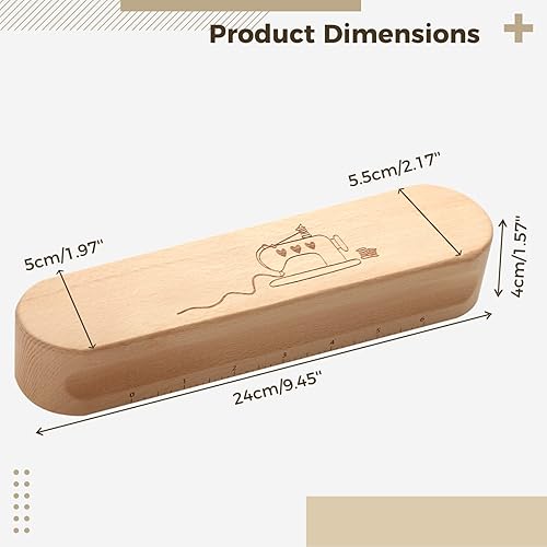 Miniatura 5 de Sastre Clapper, funciona con plancha de vapor para establecer una costura, madera dura para prensar acolchar y aplanar costuras, madera dura con