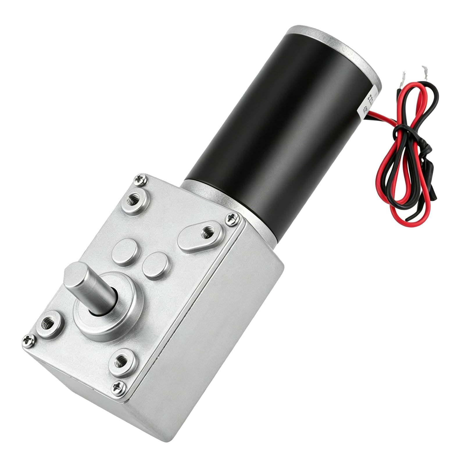 10-400rpm Worm Gear Motor, Dc12V Reversible High Torsion Speed Reduce Gear Motor Electric Gearbox Motor Replacement With D-Shaft, for Rc, Electronic Toys (12V 200RPM)