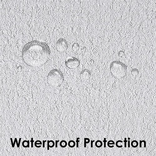 Image of Waterproof and Dust Proof Terry Cotton Mattress Protector (72 X 78 Inch /6 X 6.5 ft, White)