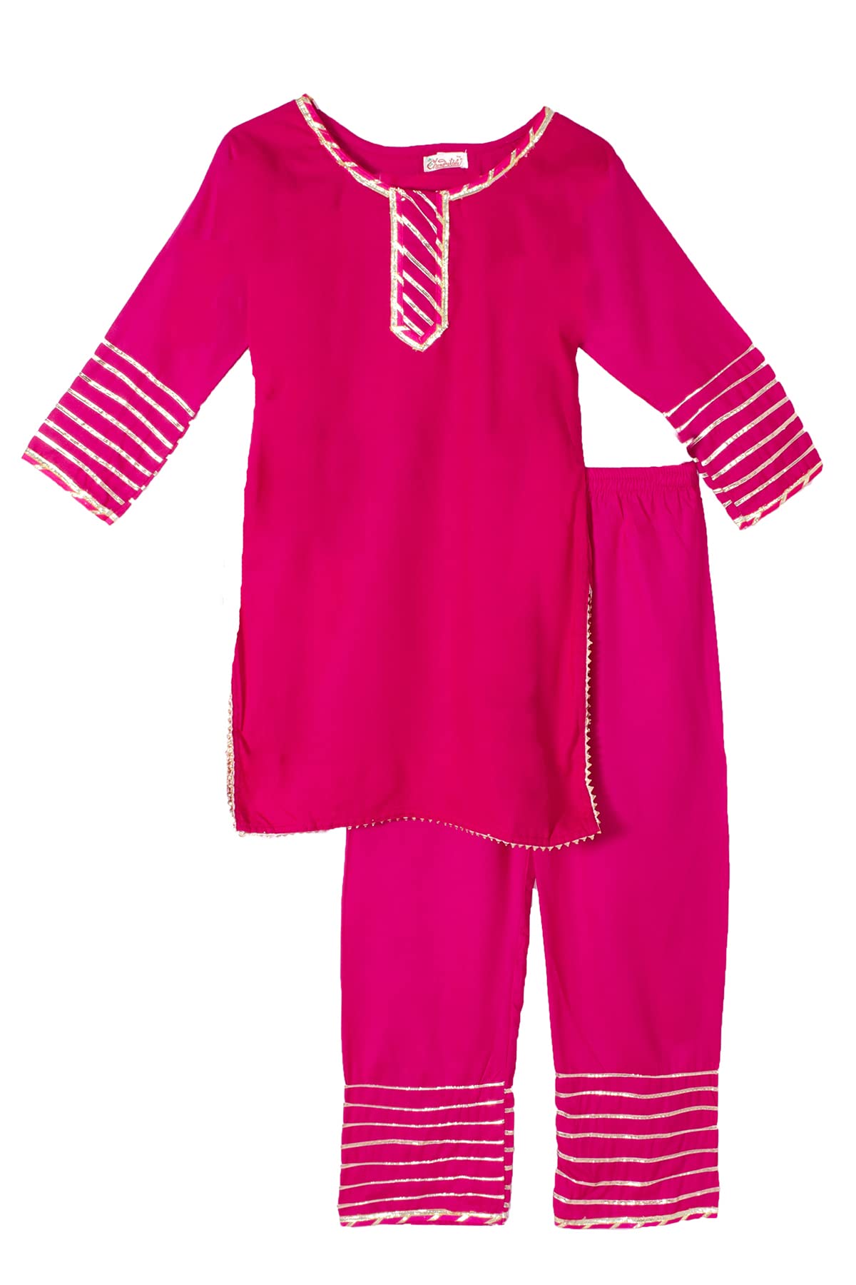 ChandrakalaKids kurti pant set for Girls 18-24 Months Pink (KG116PIN3)