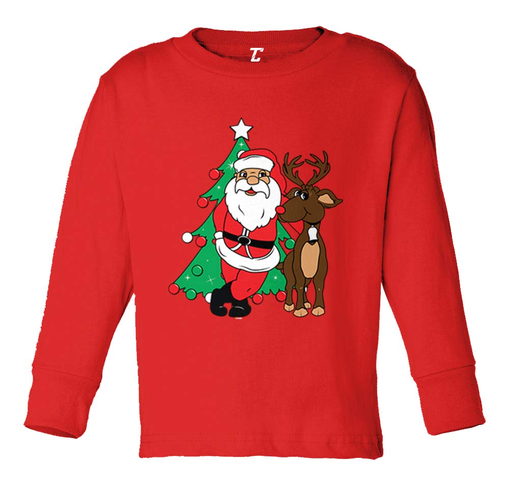 Santa & Reindeer - Elf Christmas Santa Infant/Toddler Cotton Jersey T-Shirt