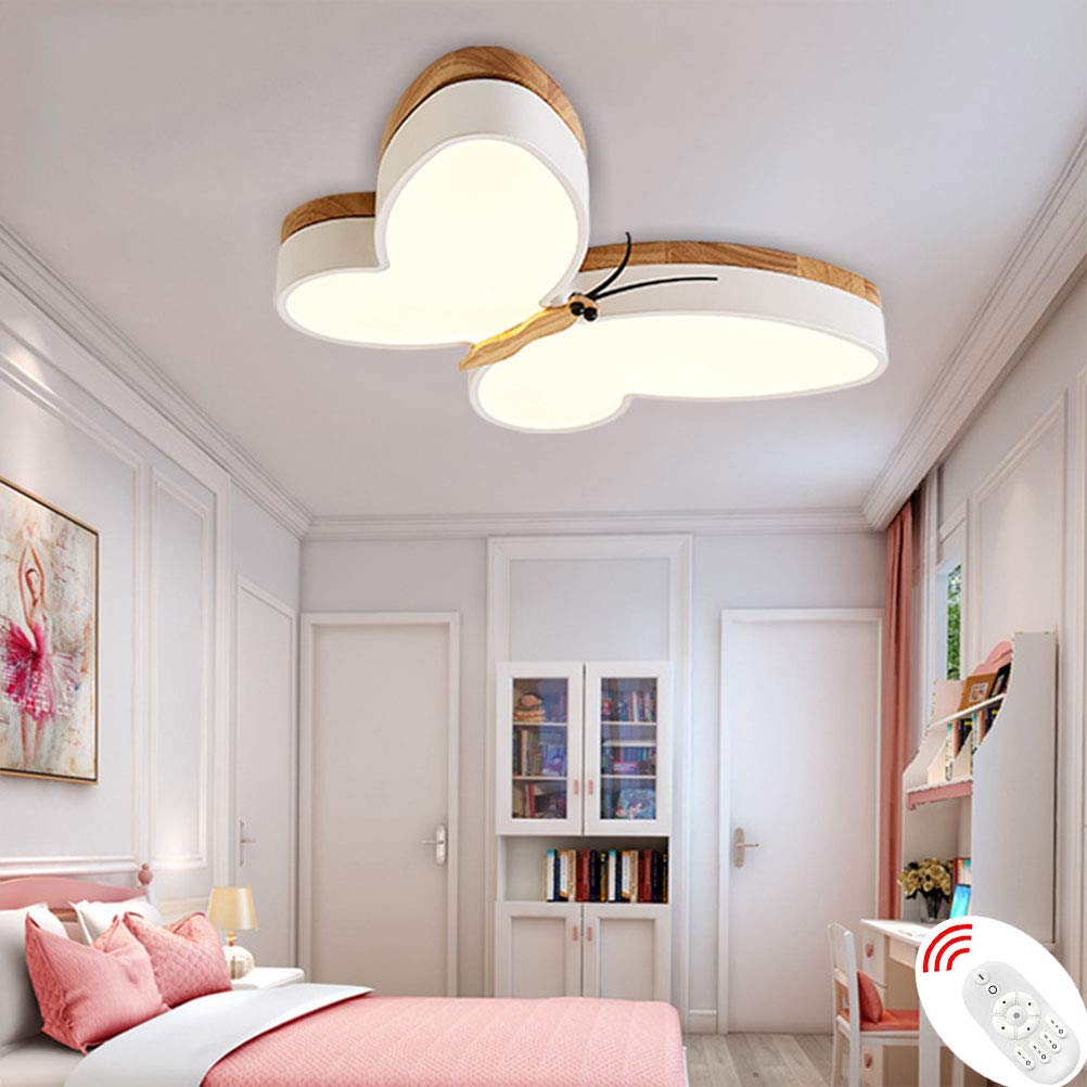 Led-plafondlamp voor de kinderkamer, voor de kinderkamer, dimbaar, modern, dimbaar, afstandsbediening, kroonluchter, verlichting voor jongens en meisjes, slaapkamer, woonkamer, werkkamer, eetkamer, hanglamp