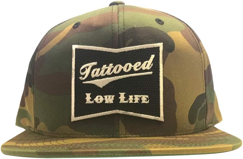 cartel ink OG Tattooed Low Life Snapback w/Embroidered Patch (Camo)