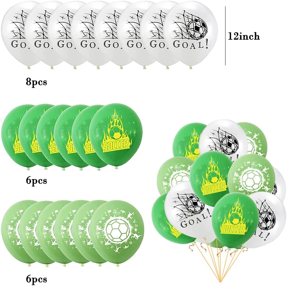 MEZHEN Football Balloons Latex Birthday Balloon Football Party