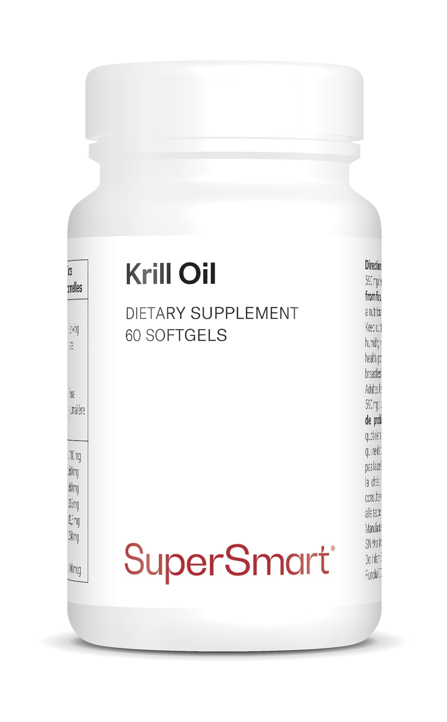 Krillöl- Fördert einen normalen Blutdruck - Natürlich reich an Omega 3 (EPA und DHA), Antioxidantien und Phospholipiden - Supersmart