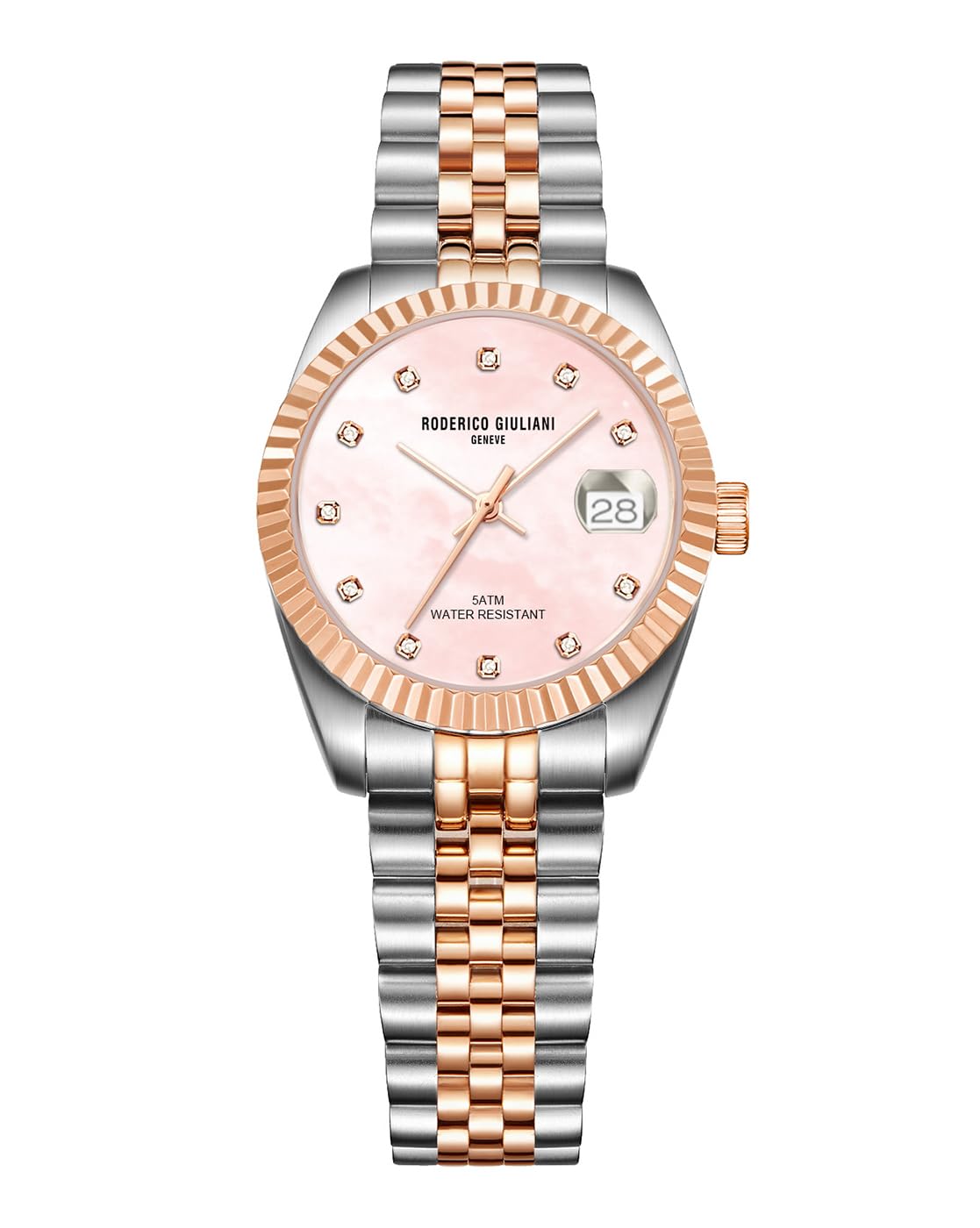 RODERICO GIULIANI Analog Pink DIAL Dual Tone Steel Bracelet Womens Watch WSTA-7901 (B0CTSDDT9Y) Amazon Price History, Amazon Price Tracker