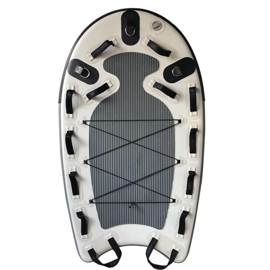 FYTEINFLA Floating Water Mat Water Mattress Rescue Sled Surfboard Board Jet Ski Rescue Board for Professional Emergency Rescue by Lifeguards, Fire & Rescue, Big Wave Surfing (Grey)