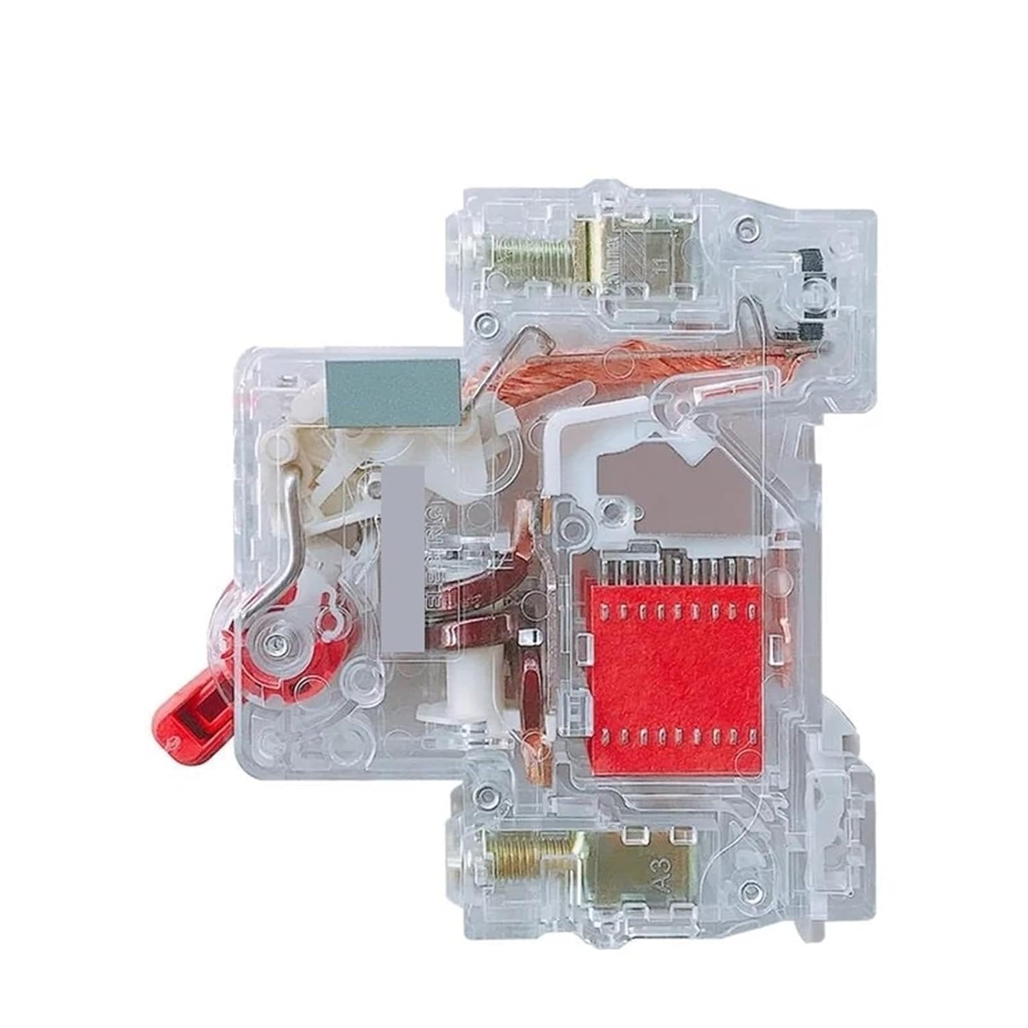 Transparent MCB DZ47 NXB DZ30 DZ40 EPN DPN TPN 1P 2P 3P 4P AC 230/400V Miniature Circuit Breaker 1Pcs(1P,10A)
