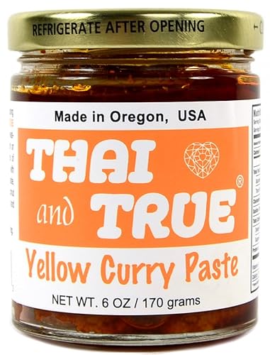 Thai And True, Pasta de curry amarilla, 6 onzas líquidas