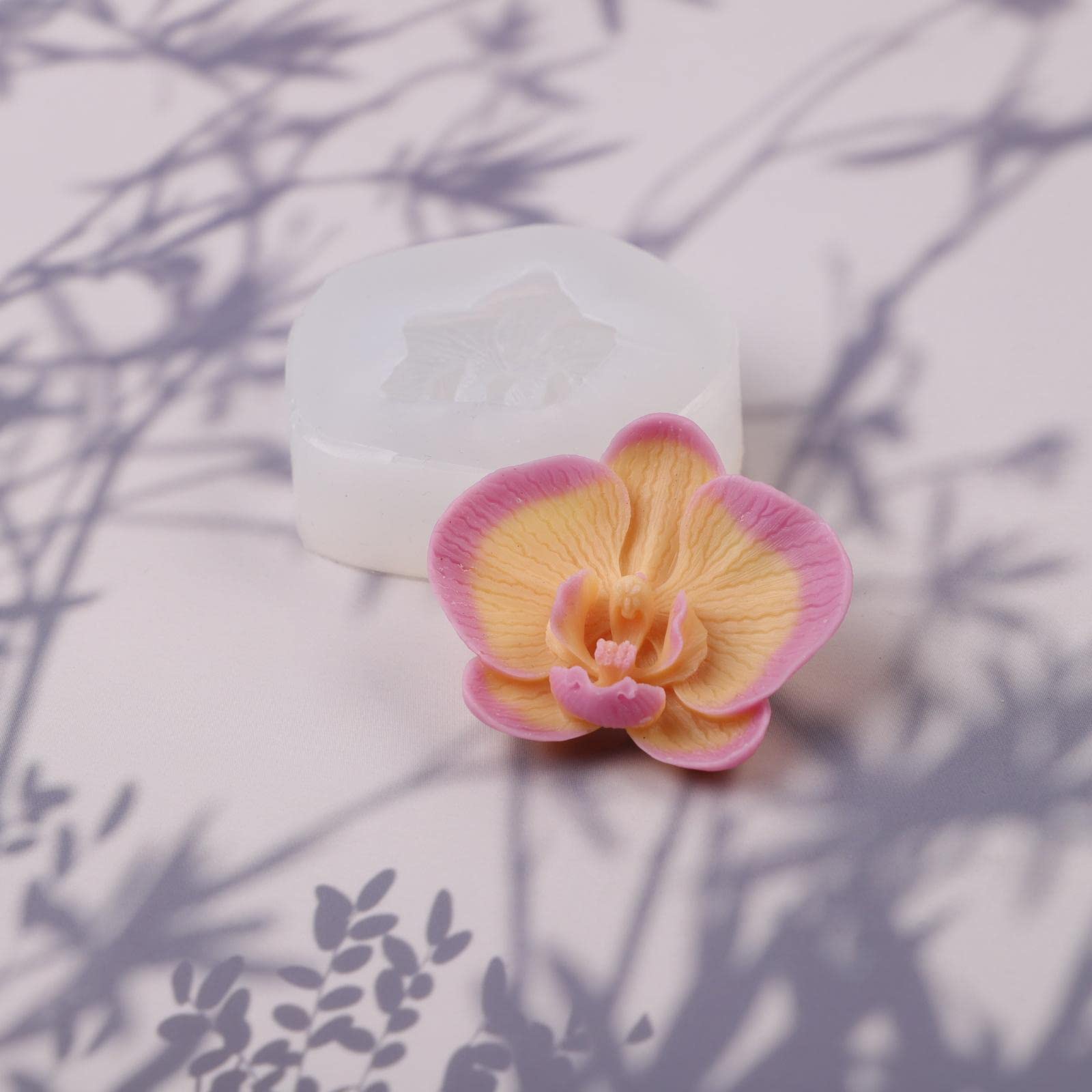 10 zestawów kwiatowych silikonowych form do świec mydło formy do aromaterapii świece rzemiosło dekoracja, Phalaenopsis