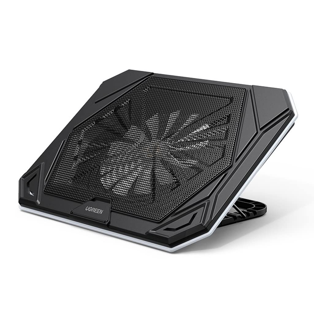 Soporte de refrigeración de ordenador portátil y placa base del radiador negro usb