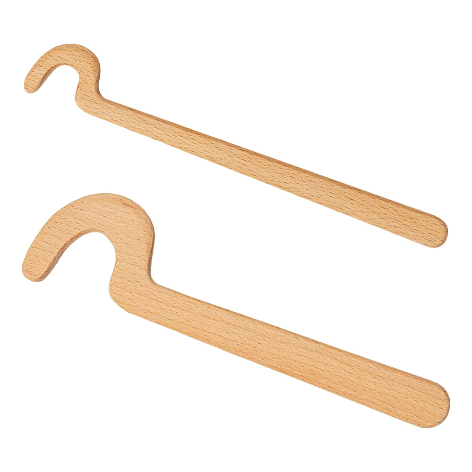 Herramientas para Esculpir Arcilla Cerámica, Juego de 2 Piezas de Madera, Moldeadores de Bordes Pequeños y Grandes para Modelado Artístico en Talleres y Estudios de Cerámica