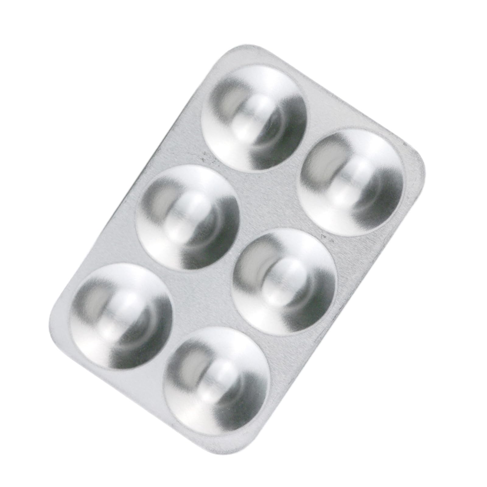oringnat Paint Mixing 6 Well 10 Well 12 Well Paint Tray Round Sqaure Metal for Artist Watercolor Oil Painting
