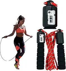 Corda de Pular Profissional com Contador Automático Treino Funcional Ginastica Treinamento Esportivo Artes Marciais Cabo Não Escorrega Academia Iniciante Adulto Velocidade Fitness Esporte Conta Giro