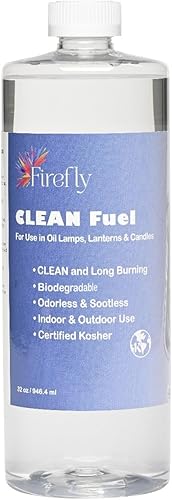 Lámpara de aceite Firefly, usa combustible limpio, clean-32 Puro,Fórmula de citronela,Fórmula de eucalipto,https://www.amazon.com/dp/undefined