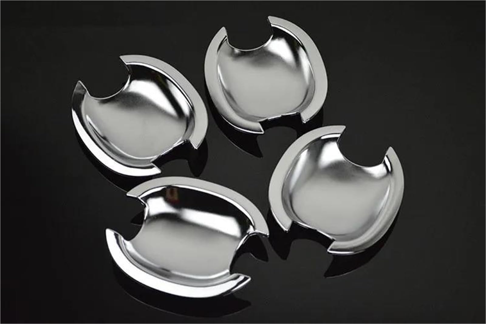 PIWINE Handle Sticker Chrome Car Door Handle Cover Trim Car Accessories Styling for Skoda for Octavia for Mk1 1996-2004(Bowl)