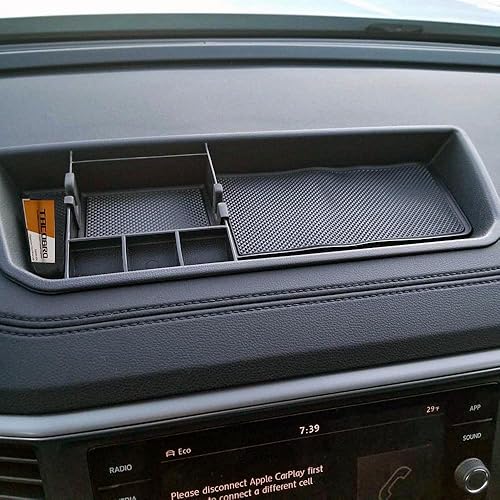 Miniatura 5 de TACOBRO Bandeja organizadora de almacenamiento interior para salpicadero, compatible con accesorios Atlas Cross Sport 2018, 2019, 2020, 2021, 2022,