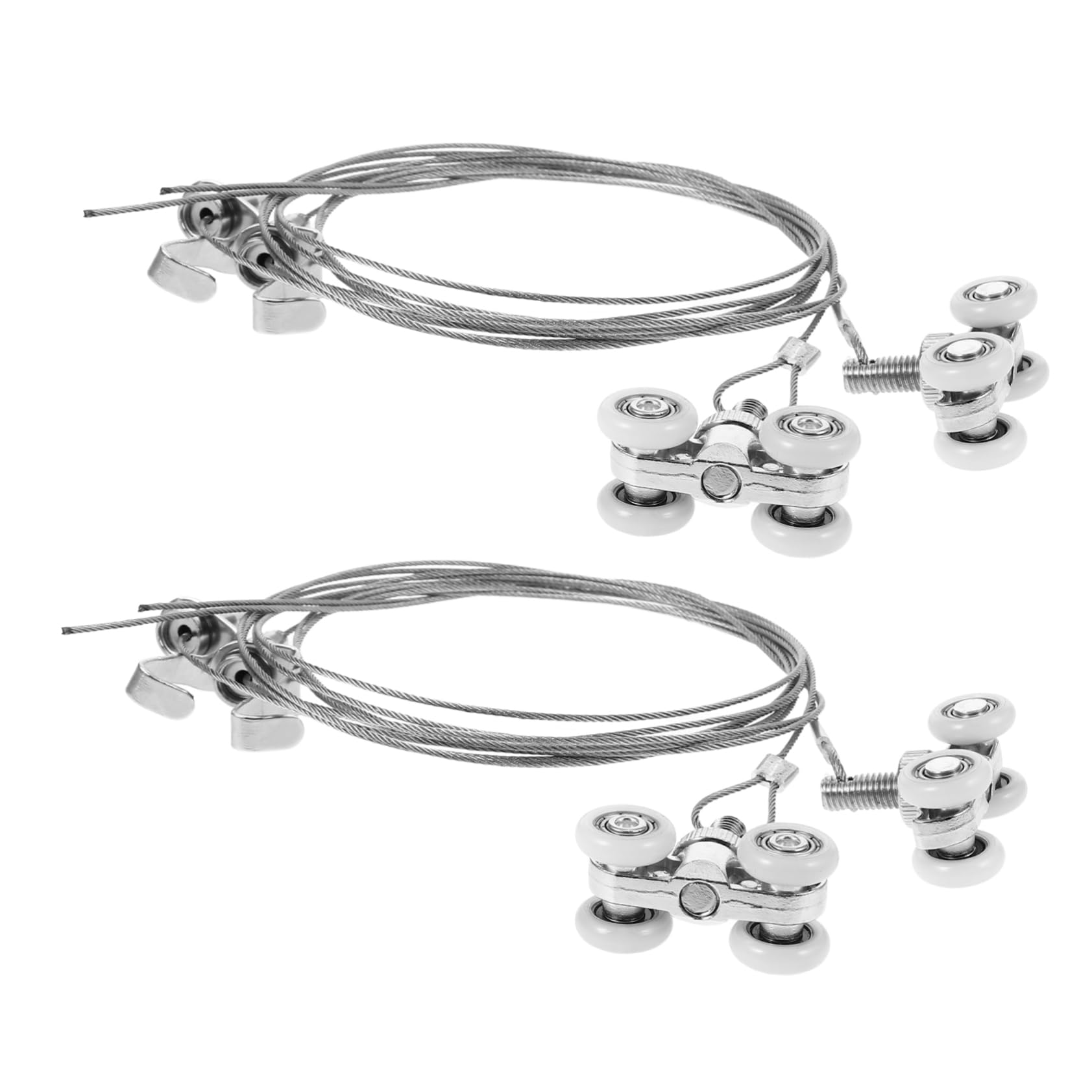 Crochets de fixation pour tableau en acier réglable argenté Lot de 2