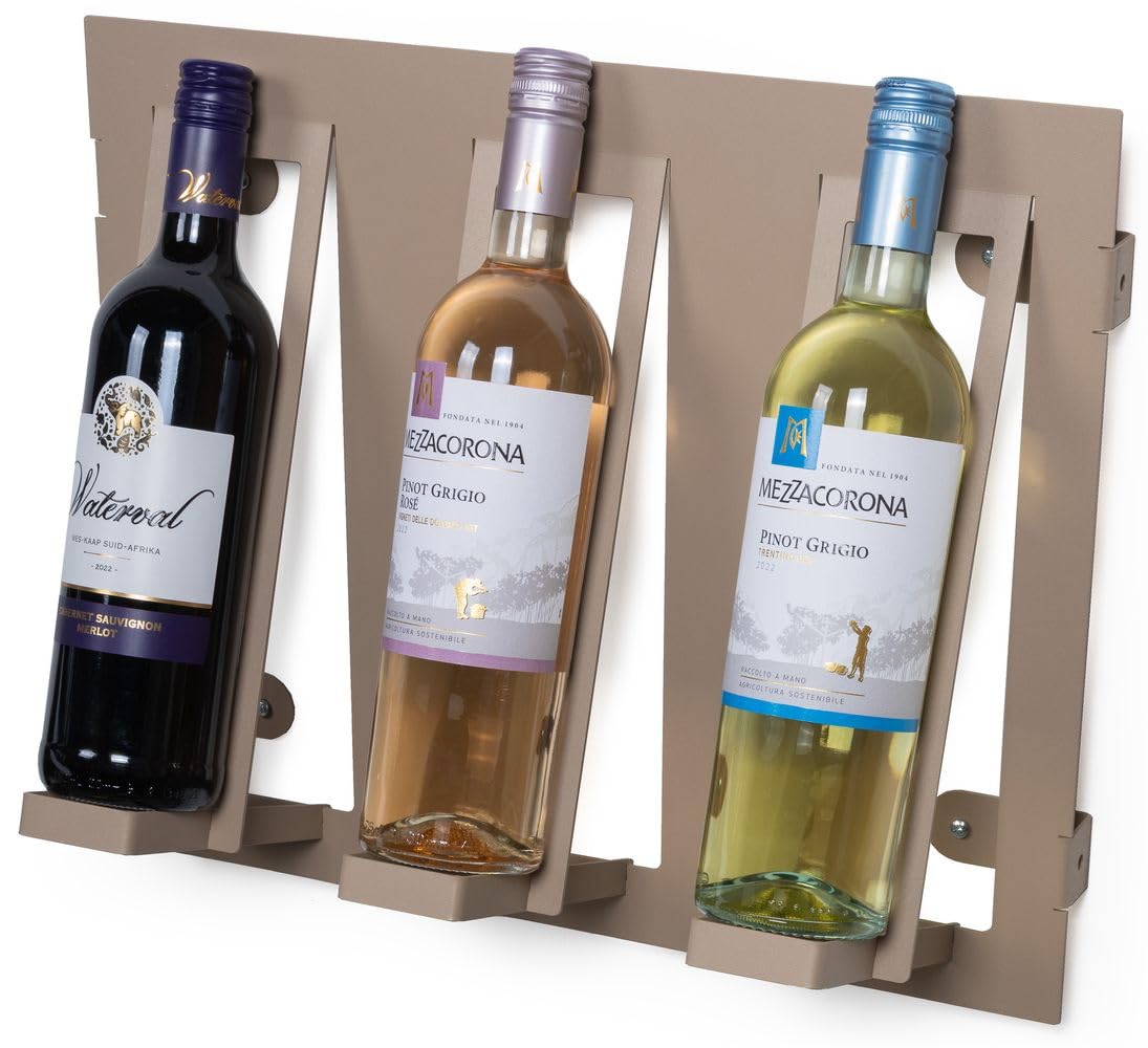 Casier à vin Blackwell compact pour ranger 3 bouteilles de champagne