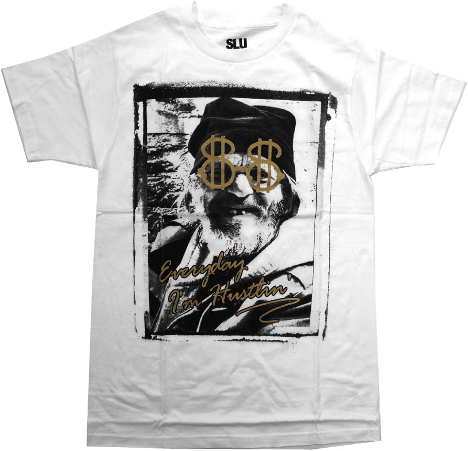 Everyday I'm Hustlin Hobo Swag Like Us Hip Hop Urban Adult T-Shirt Tee
