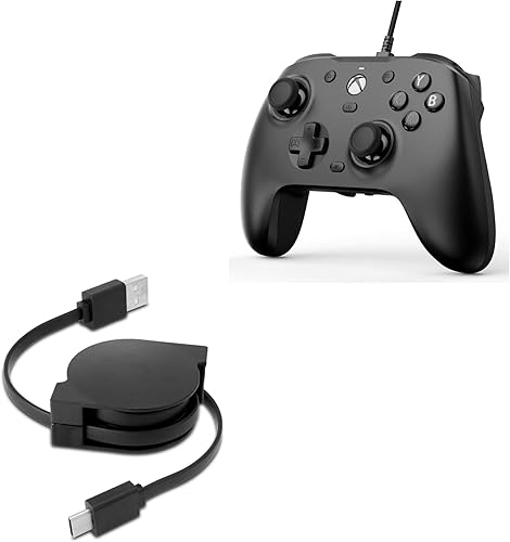 BoxWave Cable compatible con GameSir G7 SE - miniSync - USB-A a USB tipo C, cable retráctil - USB-A a USB tipo C