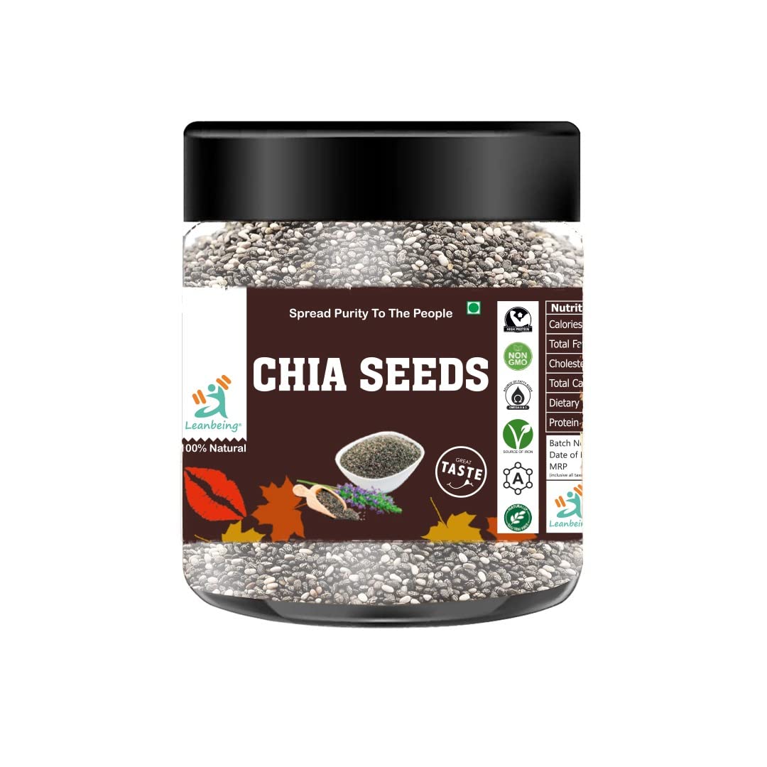 Leanbeing- Raw Chia Seeds 500 Gm for Weight Loss | Calcium and Fiber Rich Seeds | Keto Friendly. (B0BH4WXRB5) Amazon Price History, Amazon Price Tracker