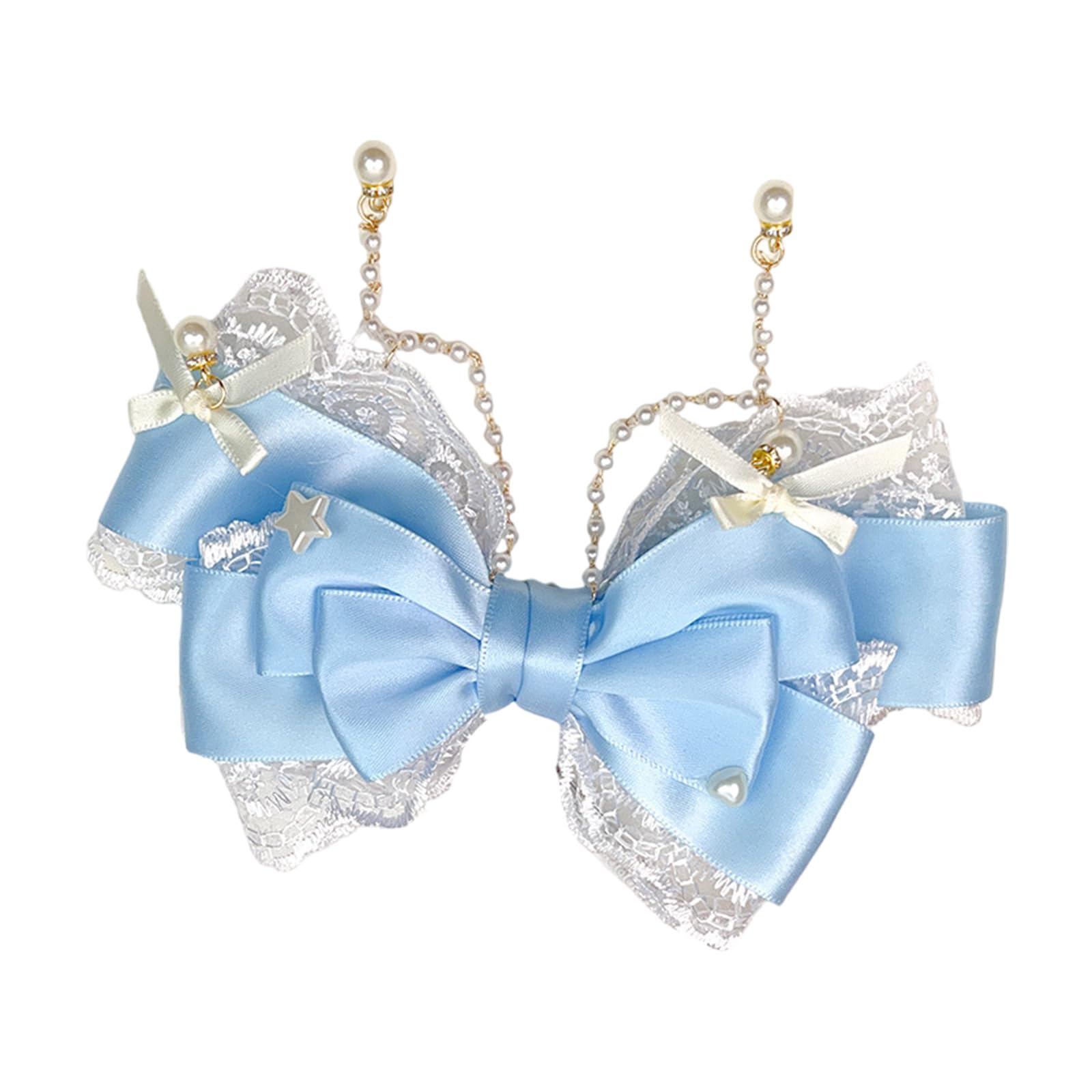 Maxtonser Elegant ' Tassels Hairpin with Sturdy Pearls and Bowknot Suitable for Birthdays and Celebration Stylish Outfits