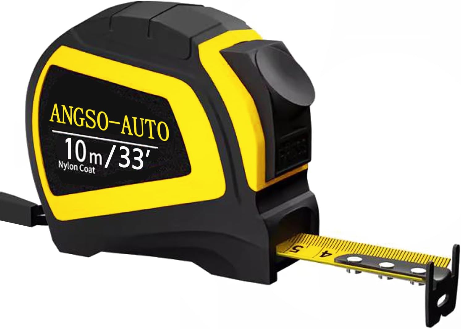 Self-Locking Steel Tape Measure 33-ft/10meters Dual Side Ruler with Metric and Inches Retractable Tape Measure for Car ADAS Calibration,Auto Angle Measurement,Motorcycle Maintenance,Engineers