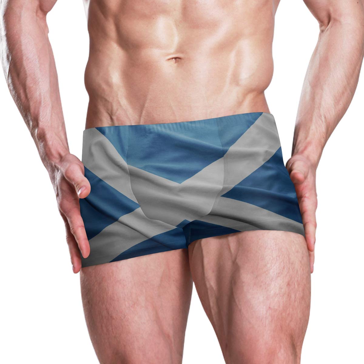 super3Dprinted Scottish Flags Men's Swim Trunks Swimming Briefs Beach Shorts Boxer Multi