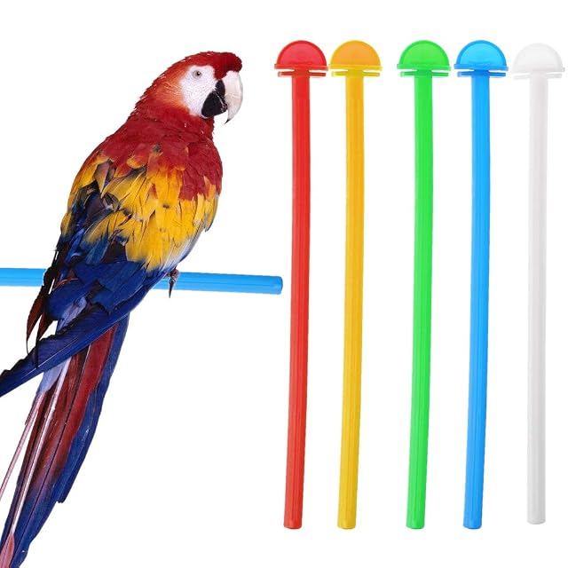 Foto 7 de 8 de Buwei - Soporte para jaula de pájaros (plástico, diseño de pajaros)