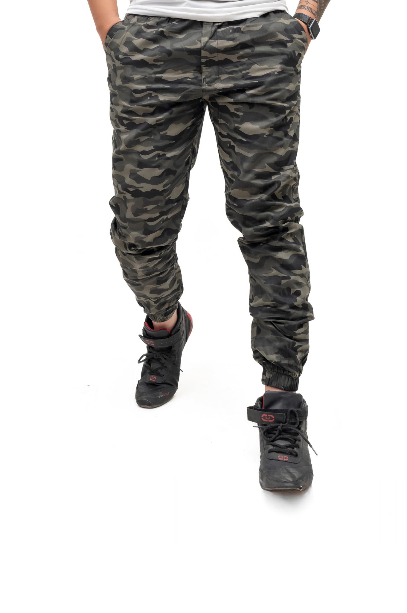 foxxy international Camo Jogger Track Pants for Men | Stylish Gym, Running & Casual Wear | Comfortable Active Wear Joggers with Elastic Waist & Pockets-picture-20