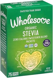 Wholesome Sweeteners Organic Stevia, 75 CT (Pack of 6)