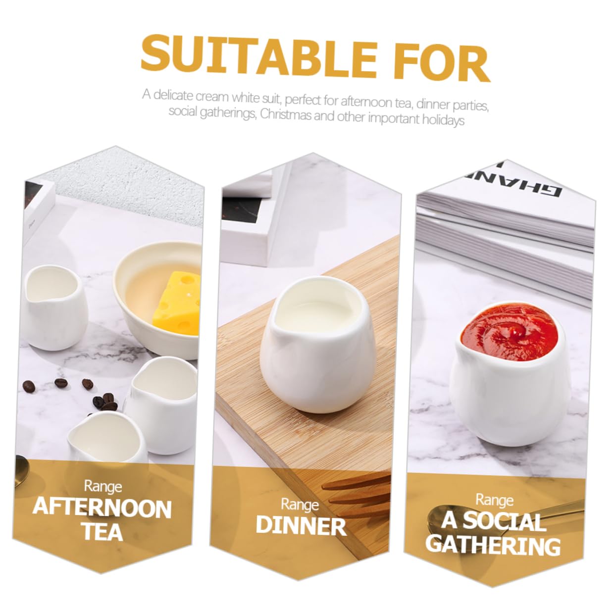 Alipis Piece Ceramic Latte Art Set Milk Coffee Creamer Pitcher Syrup Pitcher Single Serve Creamer Container for Tea Dinner Parties