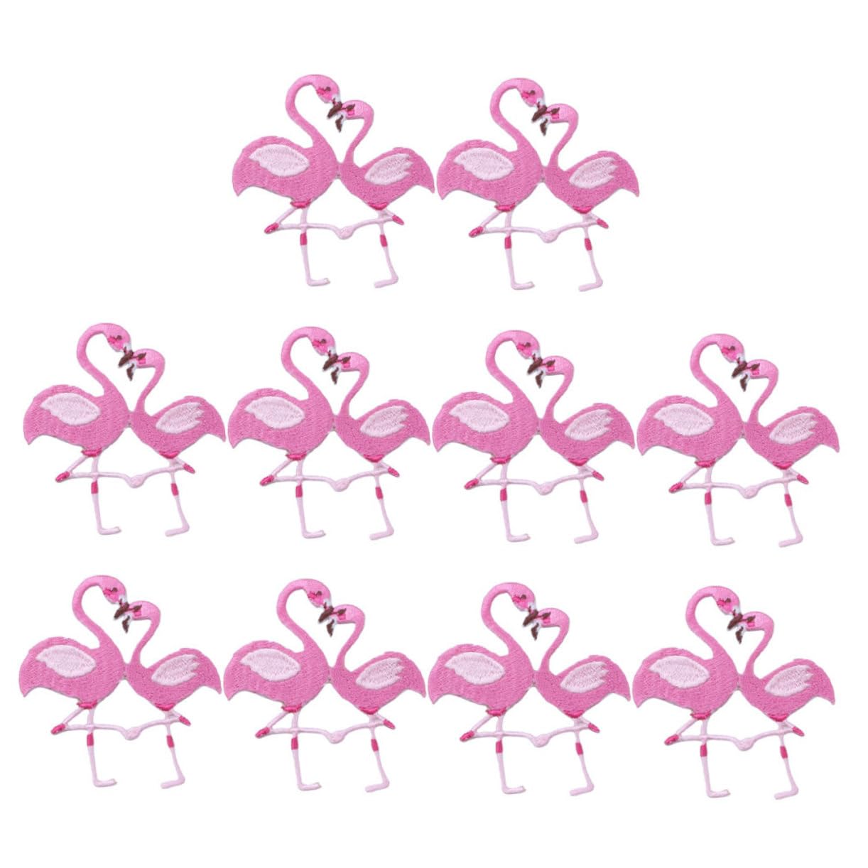 OSALADI 5 Set Toppe Termoadesive Flamingo Per Abbigliamento Accessori Da Applicazioni Ricamate Per Borse Tessuti Facile Da Cucire Decorare 10 Pezzi * 5