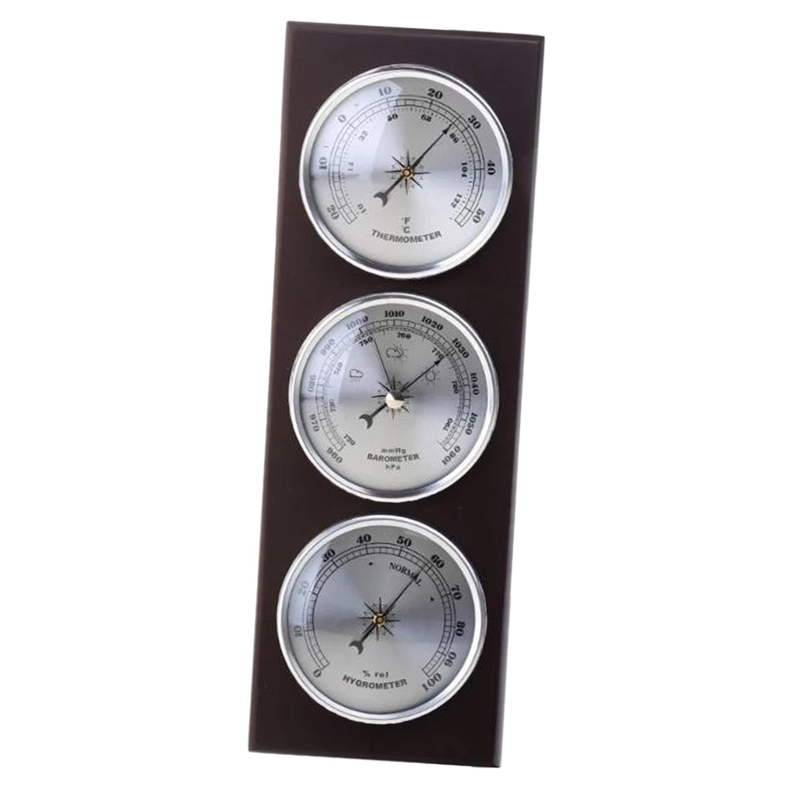 Traditionelle Wetterstation mit Klimamessgerät, Thermometer, Und Hygrometer – Dekoration für Wohnzimmer, Schlafzimmer, Schreibtisch Und, Vertikale